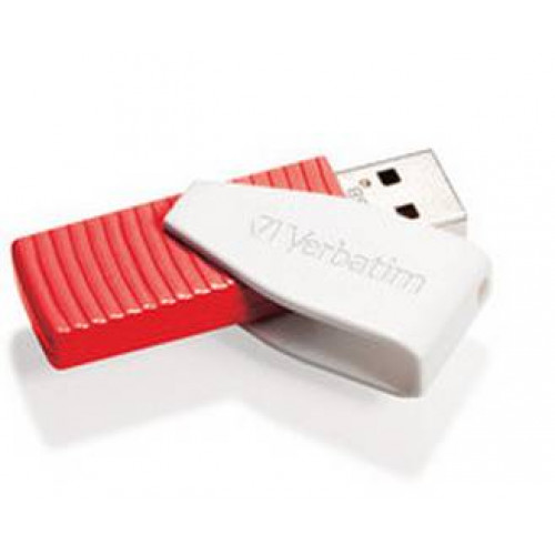 Флеш накопитель 16GB Verbatim Swivel, USB 2.0, Красный