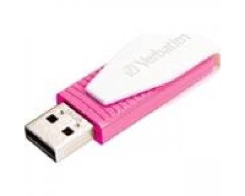 Флеш накопитель 16GB Verbatim Swivel, USB 2.0, Розовый