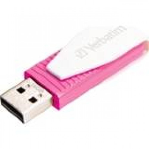 Флеш накопитель 16GB Verbatim Swivel, USB 2.0, Розовый