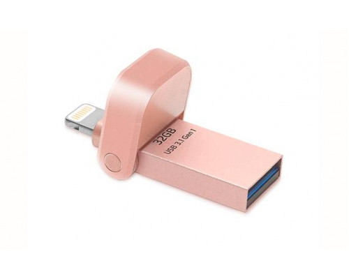 Флеш накопитель 32GB A-DATA i-Memory AI920, USB 3.1/Lightning, Rose Gold