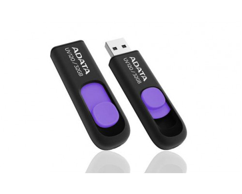 Флеш накопитель 32GB A-DATA UV120, USB 2.0, Черный/Пурпурный