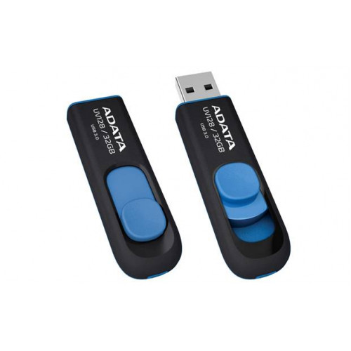 Флеш накопитель 32GB A-DATA UV128, USB 3.0, черный/синий