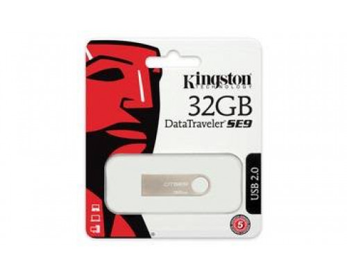 Флеш накопитель 32GB Kingston DataTraveler SE9, USB 2.0, Металл