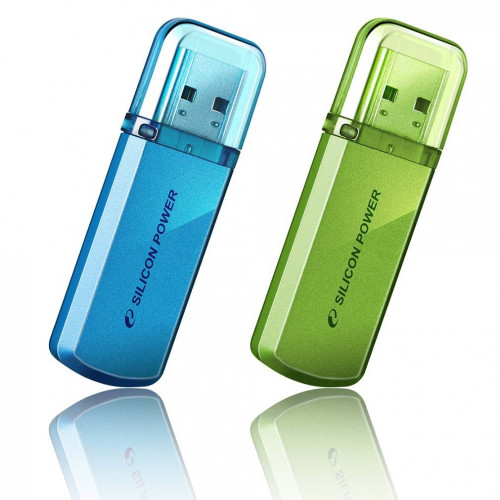 Флеш накопитель 32Gb Silicon Power Helios 101, USB 2.0, Зеленый