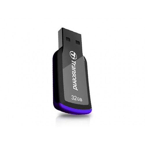 Флеш накопитель 32GB Transcend JetFlash 360, USB 2.0, Черный/Лиловый