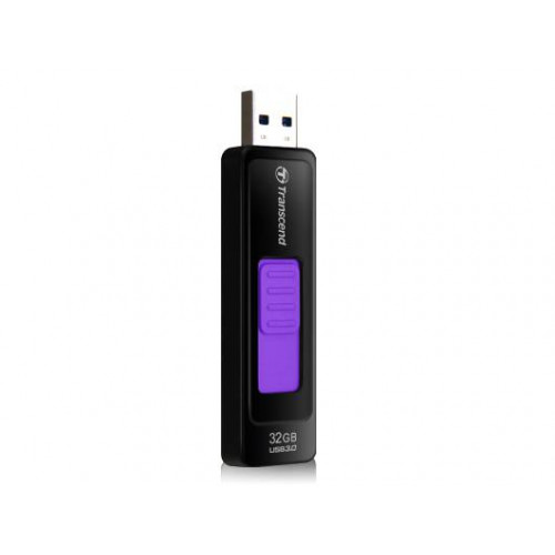 Флеш накопитель 32GB Transcend JetFlash 760, USB 3.0, Черный/Лиловый