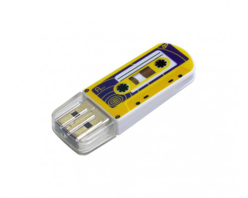 Флеш накопитель 32GB Verbatim Mini Casette Edition, USB 2.0, Yellow