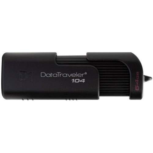Флеш накопитель 64GB Kingston DataTraveler 104 USB 2.0  Черный