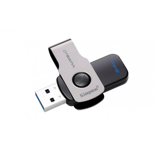 Флеш накопитель 64GB Kingston DataTraveler SWIVL USB 3.1 (Metal/color)