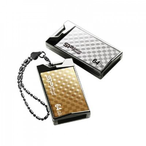 Флеш накопитель 64Gb Silicon Power Touch 851, USB 2.0, Серебро