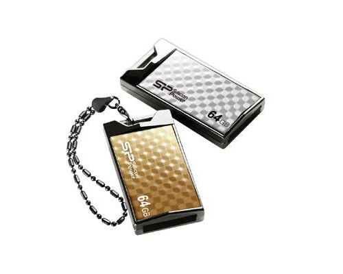 Флеш накопитель 64Gb Silicon Power Touch 851, USB 2.0, Золото