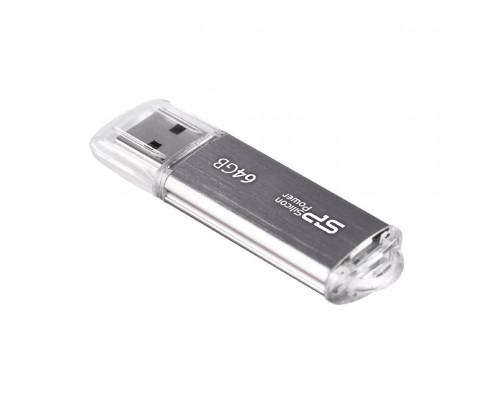 Флеш накопитель 64Gb Silicon Power Ultima II, USB 2.0, Серебристый