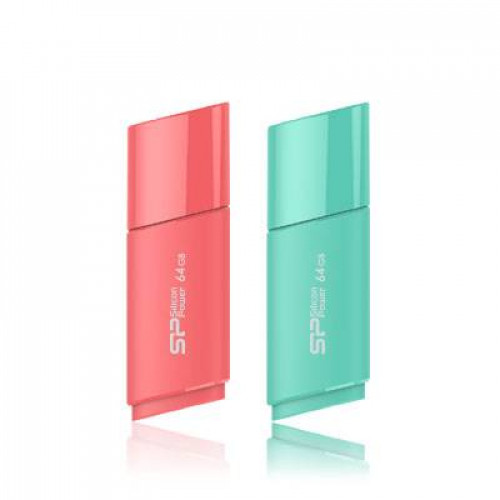 Флеш накопитель 64GB Silicon Power Ultima U06, USB 2.0, Бирюзовый
