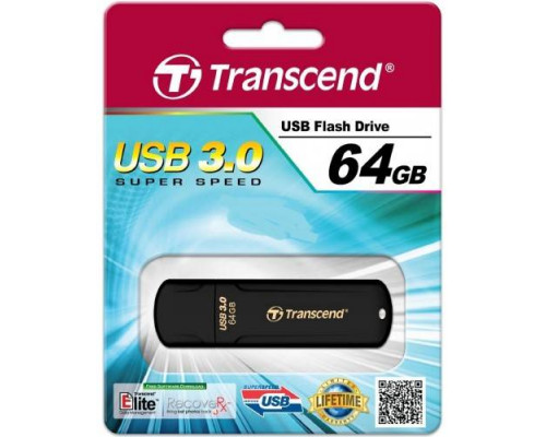 Флеш накопитель 64GB Transcend JetFlash 700, USB 3.0, Черный