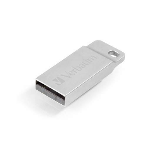 Флеш накопитель 64GB Verbatim Metal Executive, USB 2.0, Металлич., Серебро
