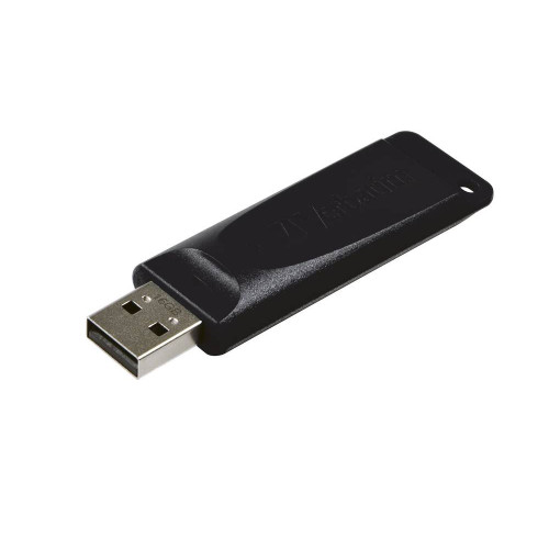 Флеш накопитель 64GB Verbatim Slider, USB 2.0, Черный