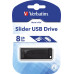 Флеш накопитель 64GB Verbatim Slider, USB 2.0, Черный