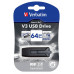 Флеш накопитель 64GB Verbatim V3, USB 3.0, Черный