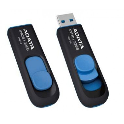 Флеш накопитель 128GB A-DATA UV128, USB 3.0, черный/синий