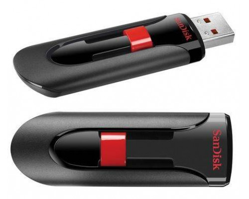 Флеш накопитель 128GB SanDisk CZ60 Cruzer Glide, USB 2.0, Black