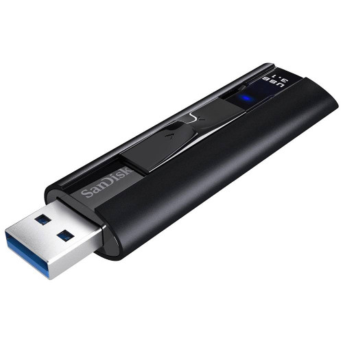 Флеш накопитель 256GB SanDisk CZ880 Cruzer Extreme Pro, USB 3.1, Металлич., Черный