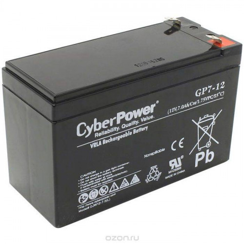 CyberPower GP7.2-12 Аккумулятор 12V7.2Ah, клемма F2