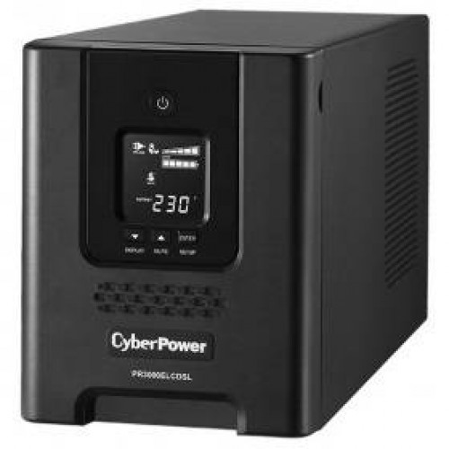 CyberPower ИБП Line-Interactive PR3000ELCDSL 3000VA/2700W USB/RS-232/EPO/SNMPslot (8 IEC С13, 1 IEC C19)