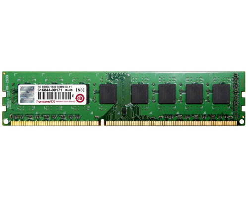 Модуль памяти Transcend 8GB U-DIMM DDR3, 1600МГц, 2Rx8, 1.5V