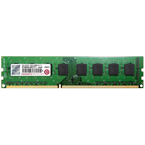 Модуль памяти Transcend 8GB U-DIMM DDR3, 1600МГц, 2Rx8, 1.5V