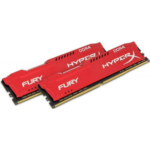 Модуль памяти Kingston 16GB 3466МГц DDR4 CL19 DIMM (Kit of 2) 1R*8 HyperX FURY Red
