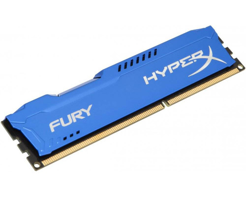 Модуль памяти Kingston 4GB 1600МГц DDR3 CL10 DIMM HyperX FURY Blue 1.5V
