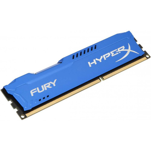 Модуль памяти Kingston 4GB 1600МГц DDR3 CL10 DIMM HyperX FURY Blue 1.5V