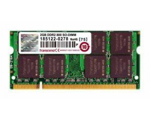 Модуль памяти Transcend 2GB SO-DIMM DDR2, 800МГц, 2Rx8