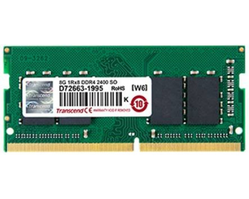 Модуль памяти Transcend 4GB SO-DIMM DDR4, 2400 МГц, 1Rx8 512Mx8 CL17 1.2V