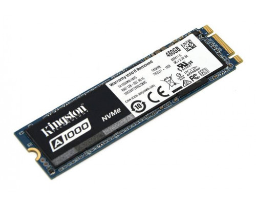 Твердотельный диск 480GB Kingston SSD A1000 PCI-E x2, M.2 2280 1500/900Mbs 3D NAND TLC Phison E8