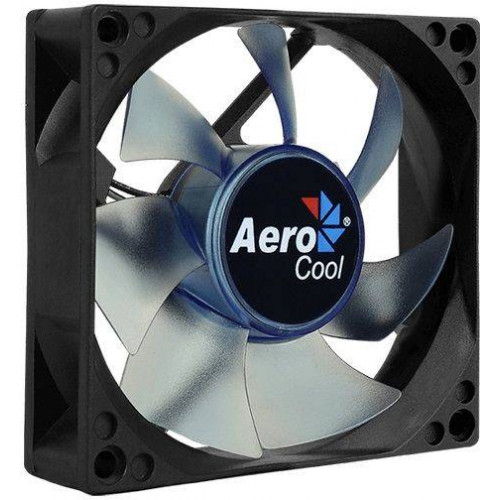 Вентилятор Aerocool Motion 8 Blue-3P 80 (80мм, 25dB, 2000rpm, 3 pin, синяя подсветка) RTL