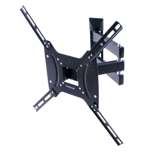 Кронштейн Kromax DIX-24 черный для TV 15"-55", настенный наклонно-поворотный, max VESA 400x400, от стены 66.5-444мм, наклон +5-12°, поворот 180°, нагрузка до 35 кг