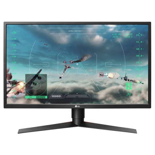МОНИТОР 27" LG 27GK750F-B Black (LED, Wide, 1920x1080, 1ms, 170°/160°, 400 cd/m, 100,000,000:1, +DP, +НDMI, +USB, +Pivot)