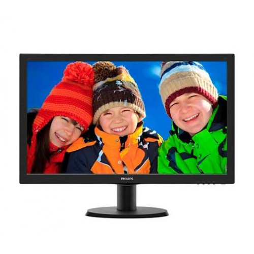 МОНИТОР 23.6" PHILIPS 243V5LHSB/00(01) Black (LED, 1920x1080, 1 ms, 170°/160°, 250 cd/m, 10M:1, +DVI, +HDMI)