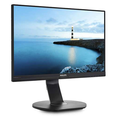 МОНИТОР 23.8" PHILIPS 241B7QUPBEB/00 Black с поворотом экрана (IPS, 1920x1080, 5 ms, 178°/178°, 250 cd/m, 20M:1, +HDMI, +DisplayPort, +USB Type-C, +RJ45, +MM)