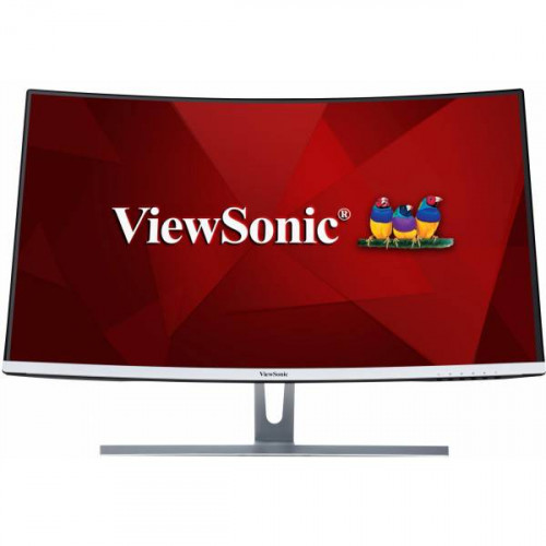 МОНИТОР 31.5" Viewsonic VX3217-2KC-MHD Black-Silver (изогнутый, VA, LED, 2560x1440, 5 ms, 178°/178°, 250 cd/m, 80M:1, +2xHDMI, +DisplayPort, +Mini DisplayPort, +MM)