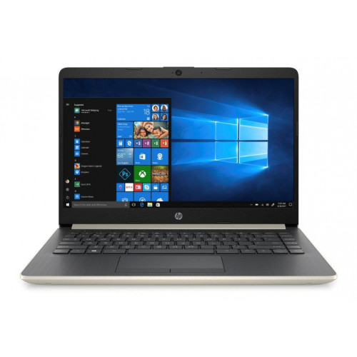 Ноутбук HP14 14-cf0008ur 14" HD, Intel Core i3-7020U, 8Gb, 1Tb + 128Gb SSD, no ODD, AMD R530 2Gb, Win10, золотистый