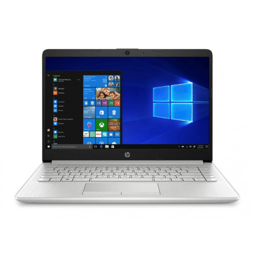 Ноутбук HP14 14-dk0007ur 14" FHD, AMD Athlon 300U, 4Gb, 128Gb SSD, no ODD, Win10, серебристый