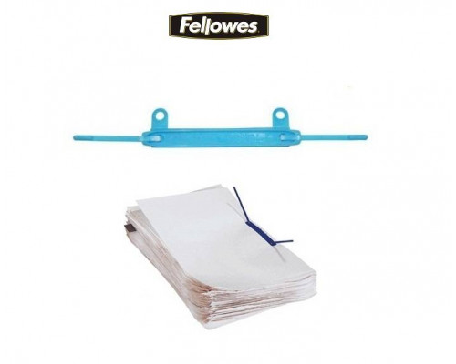 Сшиватель архивируемых материалов, Fellowes?, 40 шт, пластик, синий