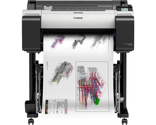 Принтер Canon imagePROGRAF TM-205 (24", A1, 5 цветов, чернильницы до 300 мл, WiFi, жесткий диск 500Gb, прямая печать с USB, поддержка PDF)(без стенда)