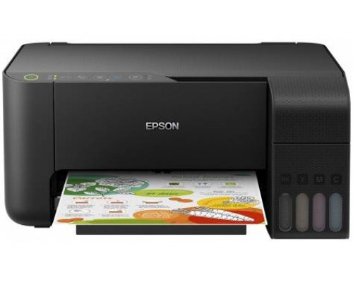 Фабрика Печати Epson L3150 принтер/копир/сканер, А4, 4 цвета, 5760x1440 dpi, фабрика печати, СНПЧ, 33 стр/мин, лоток 100 листов, USB/WiFi