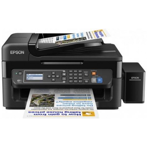 Фабрика Печати Epson L566, А4, 4 цв., копир/принтер/сканер/факс, Duplex, Ethernet, USB, WiFi