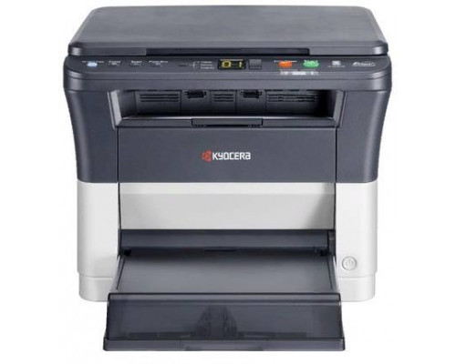 Лазерный копир-принтер-сканер Kyocera FS-1020MFP (А4, 20 ppm, 1200dpi, 25-400%, 64Mb, USB, цв. сканер, крышка, пуск. комплект) продажа только с доп. тонером TK-1110