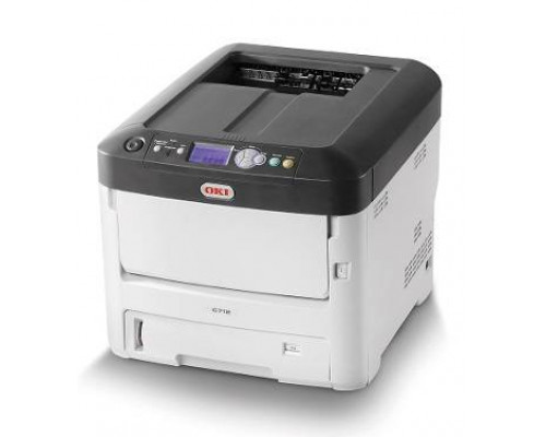 Принтер OKI C712N цветной светодиодный,А4-34/36 (цветной/монохром) ppm, 1200x600, дуплекс, сеть