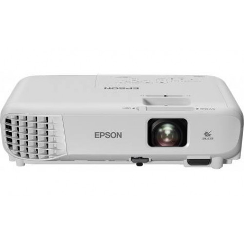 Проектор Epson EB-W05 (LCD, WXGA 1280x800, 3300Lm, 15000:1, HDMI, USB, 1x2W speaker, lamp 10000hrs, WHITE, 2.5kg)